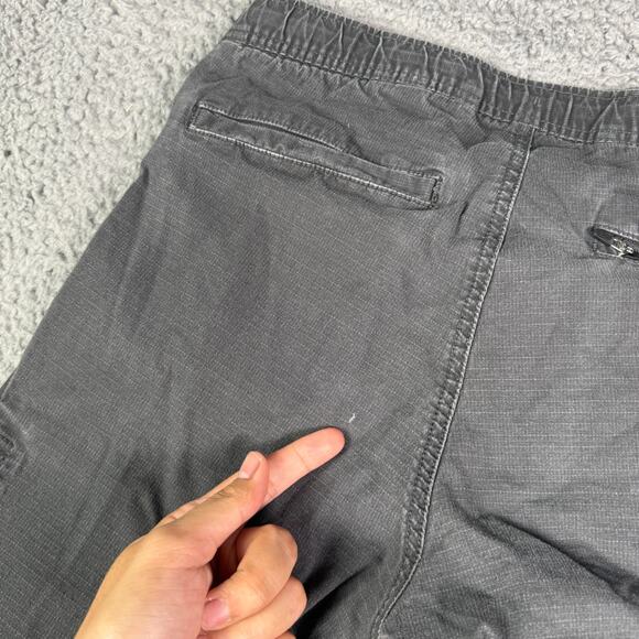 Vuori Pants Womens M Charcoal Gray Ripstop Cargo Drawstring Hiking Travel VW401 - Picture 5 of 11